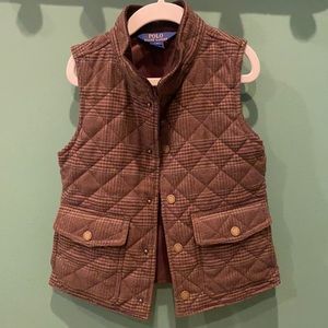 Beautiful Like new polo Ralph Lauren quilted vest. Girls Size 6